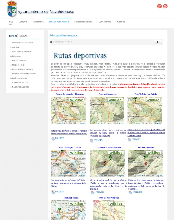 Rutas y Senderos de Navahermosa